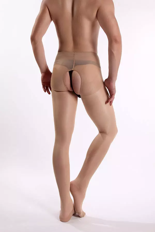 im Schritt offene Strumpfhose für Männer